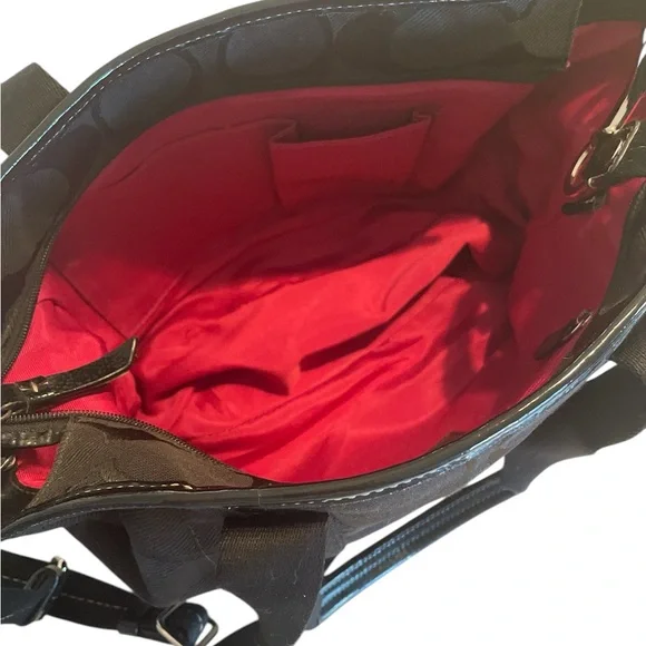 Coach Signature Kyra Tote with Crossbody Strap and Silver Toned Hardware - Picture 9 of 16